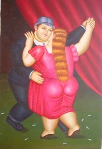 Tango Dancers
1988 
oil on canvas 
Private Collection